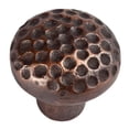 thumbnail image 1 of The Copper Factory Solid Cast Copper Small Round Knob in Antique Finish - CF100AN, 1 of 1