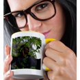 thumbnail image 2 of 3drose, Squirrel Eating Nut Squirrel in Tree, 11oz Two-tone Yellow Mug, 2 of 6