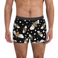 thumbnail image 4 of Wukai Honey Bees at Night Print Men’s Underwear Breathable Boxer Briefs,&nbsp;Moisture Wicking & Breathable-X-Large, 4 of 7