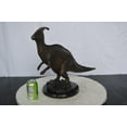 thumbnail image 3 of Nifao Parasaur Dinosaur Bronze Statue – Home Decor Sculpture, 11"L x 23"W x 18"H, 3 of 9