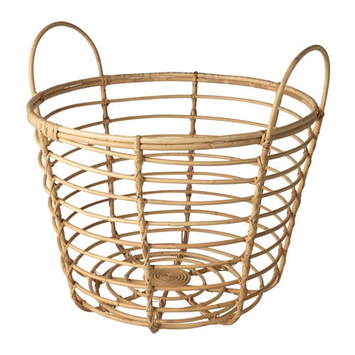 Ikea Basket with handles, rattan 1028.142311.26