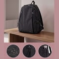 thumbnail image 6 of BadPiggies Nylon Backpack for Women Men, 20L Wear-Resistant Backpacks Casual Lightweight School Travel Daypack (Black), 6 of 9