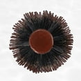 thumbnail image 7 of Vocoste Nylon Bristle Round Curling Hair Twill Comb with Wood Handle for Hair Drying Styling Brown M Size 12 Row, 7 of 7