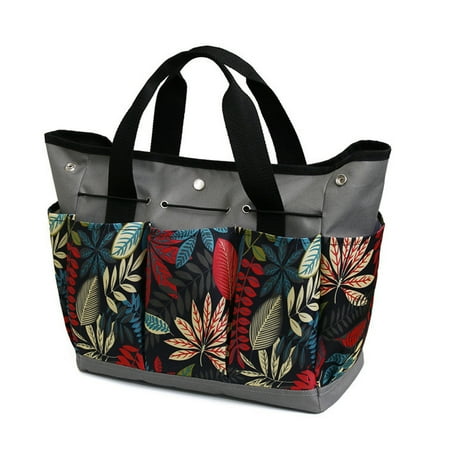 

JINSIJU Garden Tool Bag Oxford Cloth Storage Portable Kit Holder Patchwork / Floral Print Multi Pockets