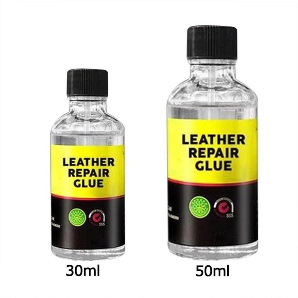 JUNTEX 30/50ml Leather Glue for Belt Sofa Bags Shoes Jacket Scratch Repair  Soft Glue