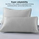 thumbnail image 3 of Cubierta Almohada Enfriamiento 2 Piezas para Almohadas Suaves Durmientes Calientes (gris Inferior), 3 of 9