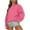 WYA-Hot Pink, variant on Meichang Sweatshirt Women Casual Pink Crew Neck Shirts Trendy Long Sleeve Loose Fit Tops Pullover Solid Oversized Sweatshirts