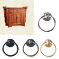thumbnail image 2 of Green bronze Manija de armario antiguo, tiradores de anillo simples, manija decorativa creativa para muebles, 2 of 5