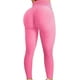 thumbnail image 3 of Leggings, Mujer Levantamiento de glúteos Pantalones de yoga Cintura alta Control de barriga Burbuja Levantamiento de cadera Entrenamiento Mallas para correr Adepaton WMZL-864-103, 3 of 4