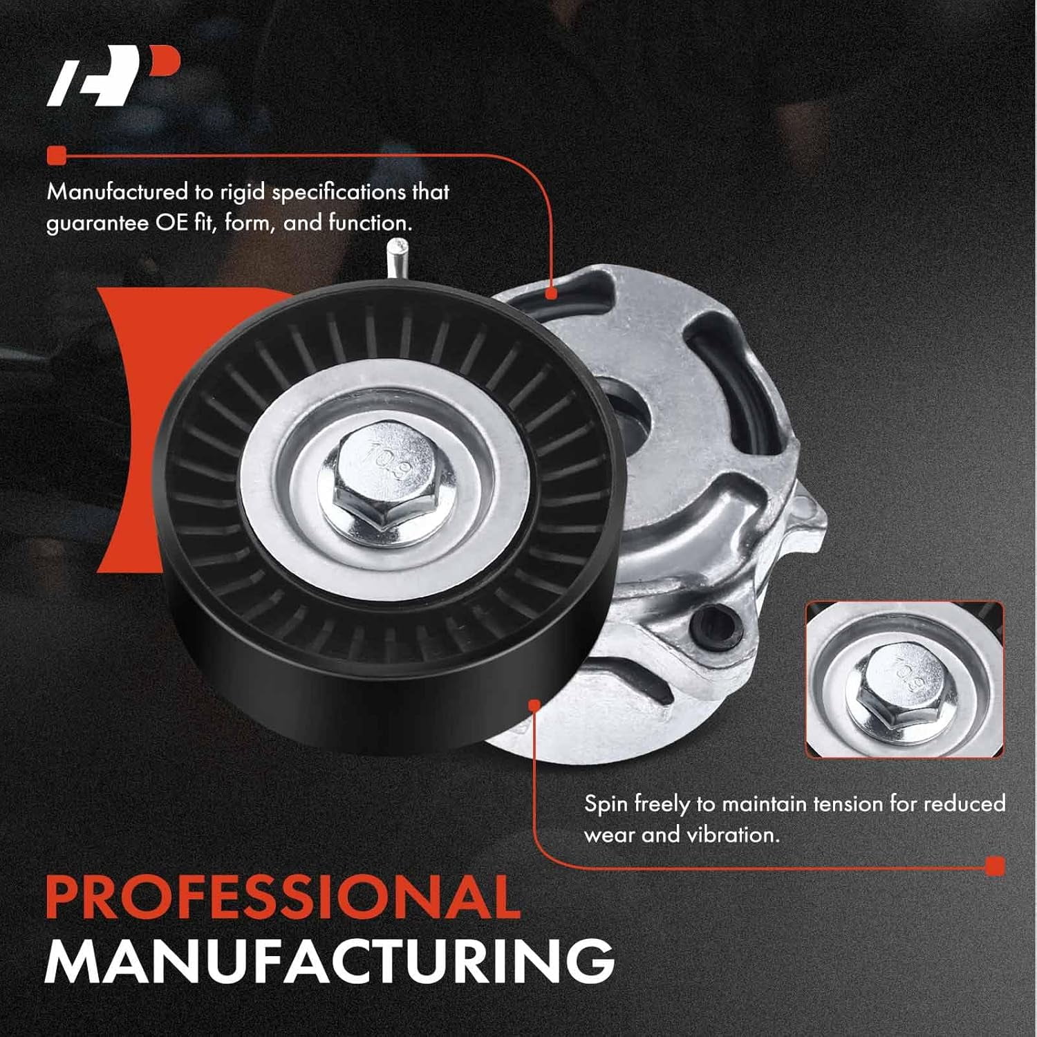 A-Premium Belt Tensioner Assembly Compatible with Subaru Forester 2011-2018 Impreza 2012-2015 Legacy 2013-2019 Outback 2013-2019 WRX 2015-2019