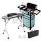 thumbnail image 3 of Byootique Folding Manicure Nail Table 4in1 Rolling Makeup Train Case CB Vitality, 3 of 9