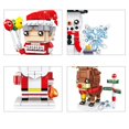 thumbnail image 2 of Pueblo de invierno de santa claus, árbol de Navidad, muñeco de nieve, Brickheadz, bloques de construcción, juguetes de ladrillos, regalos, 2023, 2 of 5