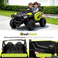 thumbnail image 2 of CazToi Voiture UTV Électrique 24V 2 Places avec Télécommande 3 Vitesses Bluetooth Lumières LED Suspension 4 Roues, 2 of 7