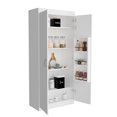 thumbnail image 4 of Dtwnek Double Door Pantry Cabinet with 5 Shelves, White, 4 of 7