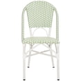 thumbnail image 4 of Safavieh Oliver Aluminum Outdoor Bistro Chair - Set of 2, Green/White, 4 of 13