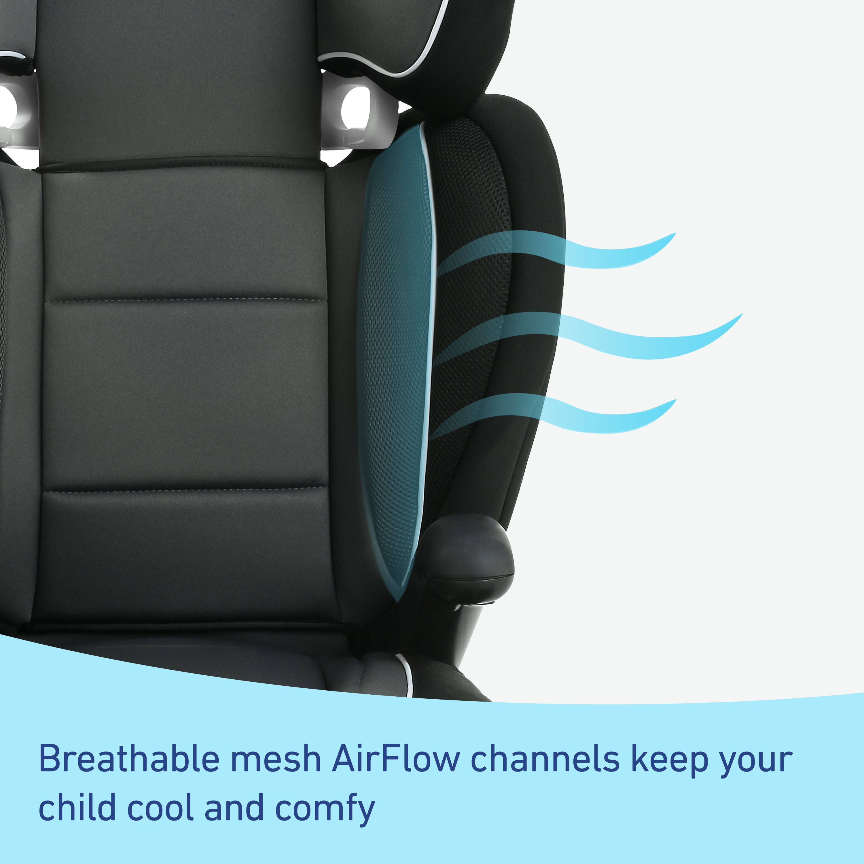 Car Seat Cushion Breathable Air Flow Seat Pad Mesh Auto Booster