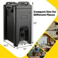 thumbnail image 3 of Costway Insulated Beverage Server/Dispenser 5 Gallon Hot Cold Drinks, 3 of 9