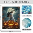 thumbnail image 3 of Diamond Art Kit for Adults, Cat In Witch Hat With Pumpkins Moon Diamond Painting for Adults Beginners, DIY Diamond Art Painting Kits, 5D Diamond Painting Crafts for Home Decor 12x16 Frameless, 3 of 7