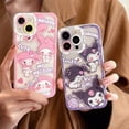 thumbnail image 2 of Kuromi-funda de silicona suave con dibujos animados para iPhone, carcasa de teléfono con melodía para iPhone 15, 14 Pro Max, 13, 12 Mini, 11 Pro, XR, XS, X, 8, 7, 6, 6S Plus, SE 2020, 2 of 5
