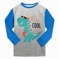 thumbnail image 6 of Toddler Baby Boy Outfit Sets Fall Winter Clothes 2T 3T 4T 5T 6T 7T 2PCS Long Sleeve Round Neck Dinosaur 3D Printed T Shirts Tops Pants Outfits Clothes Set Kaprioy Pajamas Sleepwear, 6 of 7