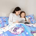 thumbnail image 4 of Homewish Kawaii Animal Cat 7pcs Bedding Comforter Set for Boys Girls,Purple Gamepads Queen Bedding Sets Super Cozy,Abstract Gradient Queen Sheet Sets,Super Cozy Room Decor,Reversible, 4 of 8