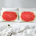 thumbnail image 4 of Erosebridal Drap-Housse Imprimé Melon D\'eau Simple, Ensemble de Literie Fruit 3D Simple, Confortable 2 Pcs (Sans Drap Plat), 4 of 6