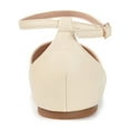 thumbnail image 4 of Journee Womens Reba Buckle Pointed Toe Ballet Flats, Widths Available, 4 of 10