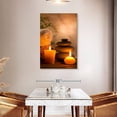 thumbnail image 3 of Elephant Stock Aromatic Spa Wall Art - Vertical Canvas Wall Art - Living Room Wall Decor - Wellness Canvas - Brown And Orange Decor - 30" x 45", 3 of 8