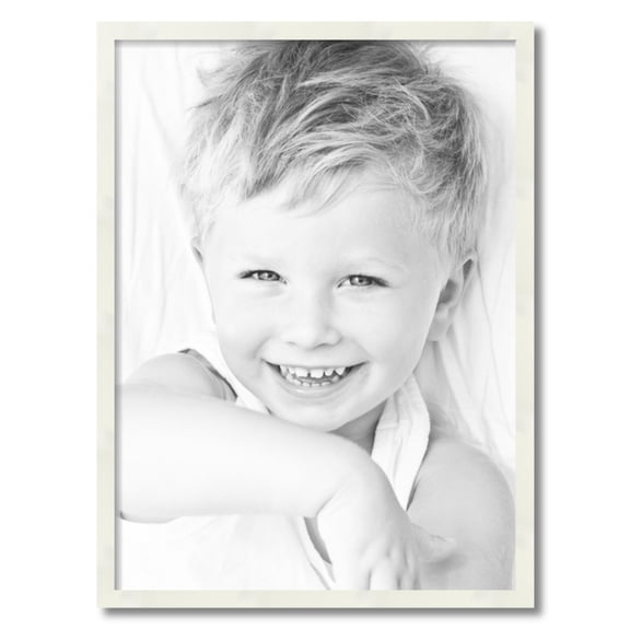 ArtToFrames 22" x 30" White Picture Frame, 22x30 inch White Wood Poster Frame (WOM-5140)