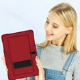 thumbnail image 5 of SOATUTO for Aoyodkg Tab A22 10.1 Case , Shock-Resistant Rugged Hybrid Kids Friendly Sturdy Shell Built-in Stand for Meberry M7 / Awow UTBook / Logic T10L JUSYEA J5-W 10.1 inch Tablet - Red+Black, 5 of 6