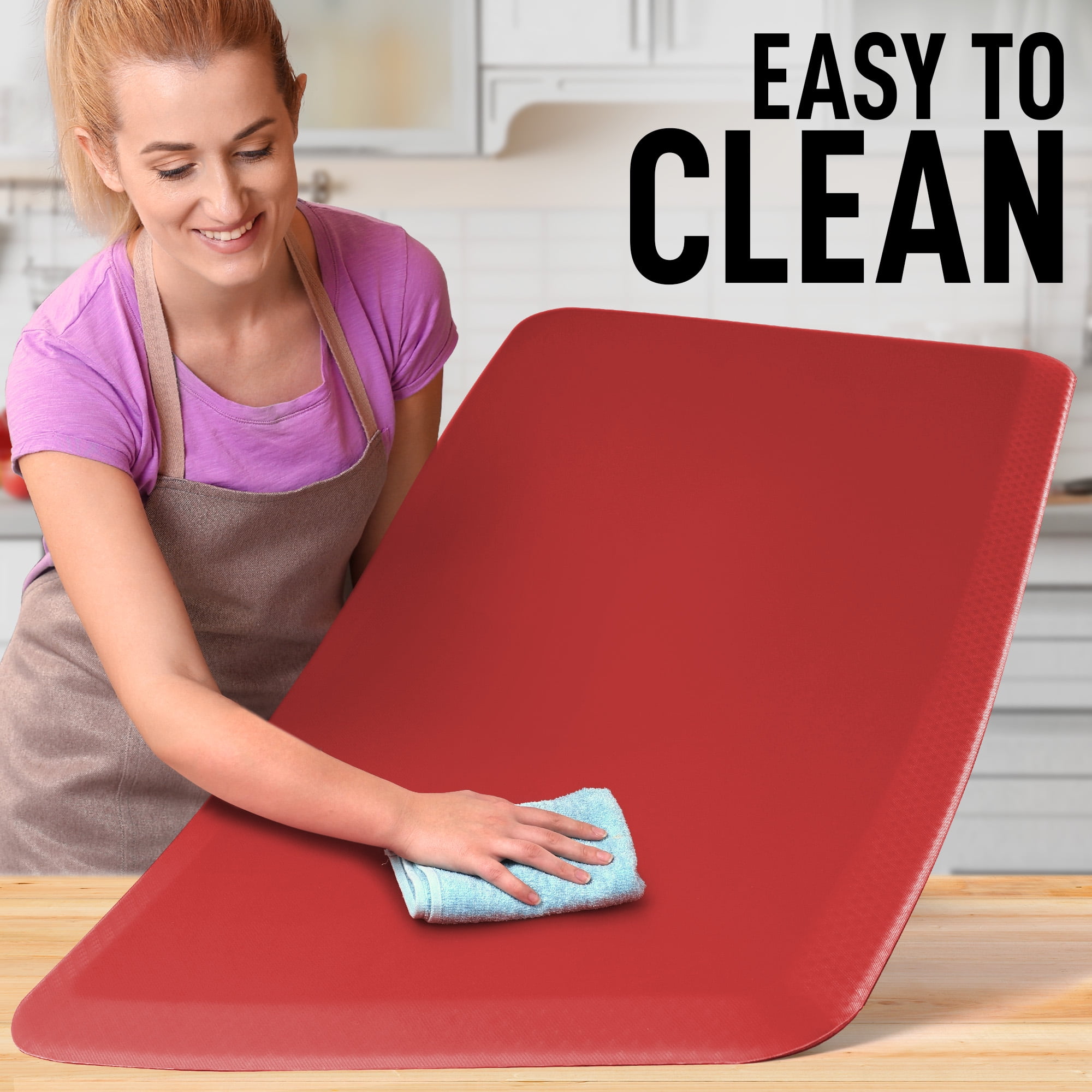 Zulay Home Large 20 x 32 Inch Anti Fatigue Floor Mat - 3/4 Inch Thick  Cushioned Kitchen Mats for Standing - Comfortable Padded Floor Mats for  Standing Work Desk - Memory Foam