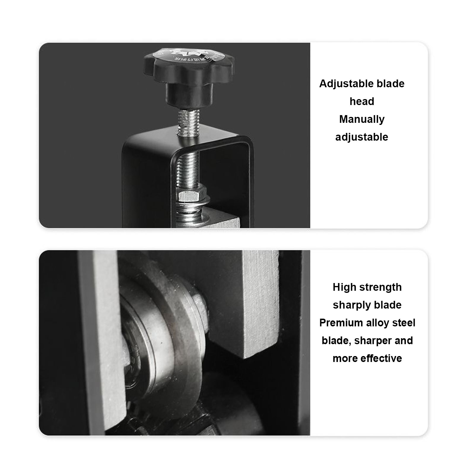BOKYAN Wire Stripper Machine Drill Powered Manual Electric 2-in-1 Scrap Copper Wire Stripping Tool for 0.04-1 in / 1-25 mm Wires Cable Peeler with 2 Blades
