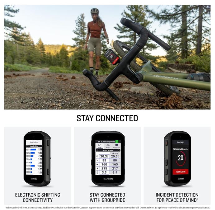 Garmin Edge 550, Compact GPS Cycling Computer, 2.7" Vivid Color Display, Bike-Specific Mapping, Advanced Training & Performance Insights + Pebble Gray Silicone Case w/ Wearable4U PowerBank Bundle