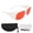 White, variant on Riousery 532NM Laser Safety Goggles Red Lens PC Eyeshielding Protective Glasses Black Frame Adult 1 Count