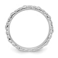 thumbnail image 2 of Sterling Silver Rhodium Cable Ring, 2 of 5