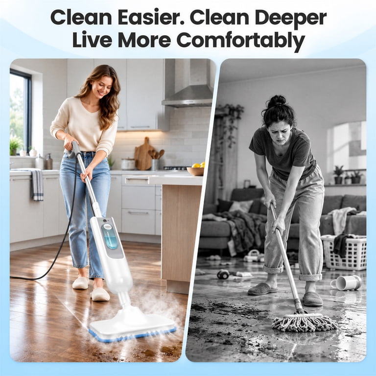 YOMA 6-in-1 Steam Mop with Multiple Accessories photo 8