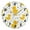Gold, variant on Cute Duck with Polka Dot Round Wall Clock Battery Operated Silent Non-Ticking Bedroom Office Kitchen Home School Decor 10"(Black)