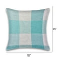 thumbnail image 3 of Herringbone Check Cotton Cushions Set of 2 Poly Filled With Zipper Machine Washable, 3 of 5