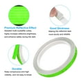 thumbnail image 5 of Uxcell 0.3" x 26 FT Reflective Tape High Viscosity Adhesive Tape Waterproof Warning Roll Reflective Strip 4 Pcs Green, 5 of 6