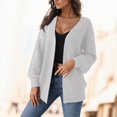 thumbnail image 4 of HBFAGFB Cardigan Sweaters for Women Comfortable and Simple Knitted Coats Versatile Jacket White Size M, 4 of 7
