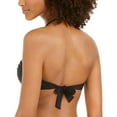 thumbnail image 2 of DKNY Womens Solid Bandeau Swim Top Separates Black M, 2 of 2