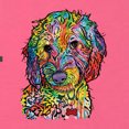 thumbnail image 2 of Dean Russo Sweet Poodle Dog Lover Womens Slim Fit Junior Tee, Hot Pink, Medium, 2 of 6