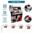 thumbnail image 6 of Abstract Table Runner, Medieval Red Black Geometrical Art Kitchen Table Runners Dress Scarves for Table Decorations Party/Restaurant/Indoor Outdoor Use, 13x72in, 6 of 9