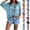 #03 Blue, variant on Women's Bohemian Crochet Top with V-Neck, Summer Beach Hollow Crochet Cover-Up 3/4 Sleeve Casual Tops,M,#03 Pink