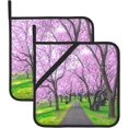 thumbnail image 1 of Faty-T Star Tree at Night Pot Holders Set of 2,Oven Hot Pads for Kitchen Heat Resistant Washable Potholder for Kitchen Baking, 1 of 15