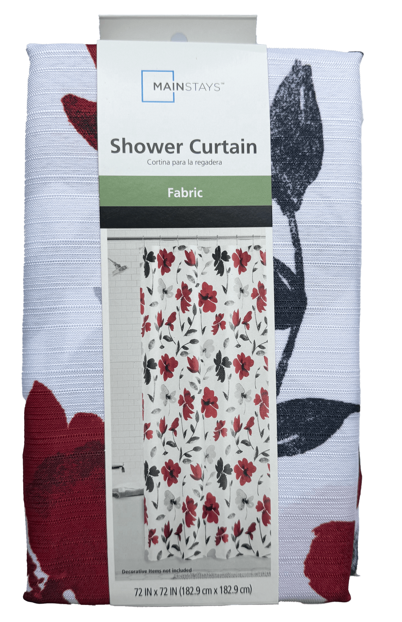 Floral Shower Curtain + Medium Weight Liner