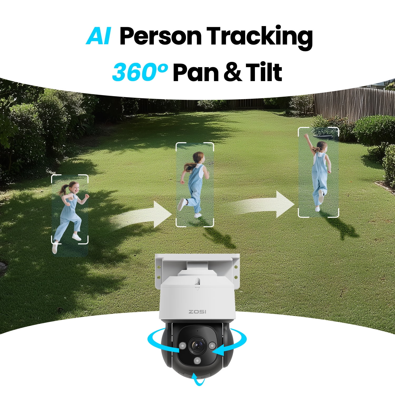 ZOSI 360°View 4K 8CH POE Security Camera System (16CH Expandable) with 2TB HDD, 4 x 8MP Wired PoE IP Dome Cameras Outdoor Indoor, AI Human/Vehicle/Face Detection, Two-Way Talk,Auto Tracking