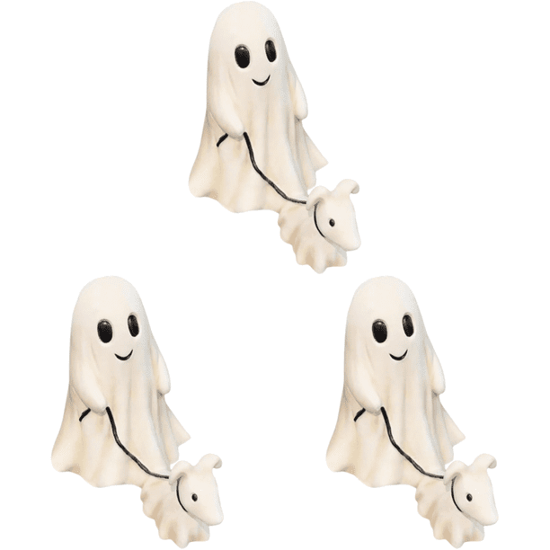 Fantasma Halloween Que Camina Perro Resina Regalo Creativo para Amigos (niño 25 Cm)