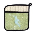 thumbnail image 1 of Betsy Drake PT794 Newfound Lake, NH Nautical Map Pot Holder, 1 of 1