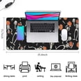 thumbnail image 5 of Long Mouse Pads for Desk,Skeleton Pumpkin Halloween Pattern Desk Mats on Top Of Desks, Desk Mouse Pad Extra Large with 3mm Non-Slip Base and Stitched Edge for Gaming,Office,Work,Home 35.4x15.7in, 5 of 5